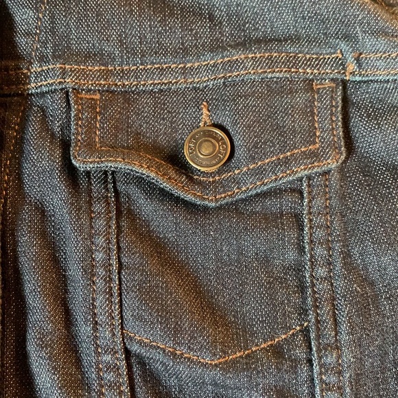 Women’s Loft Outlet dark denim jacket - Picture 3 of 6